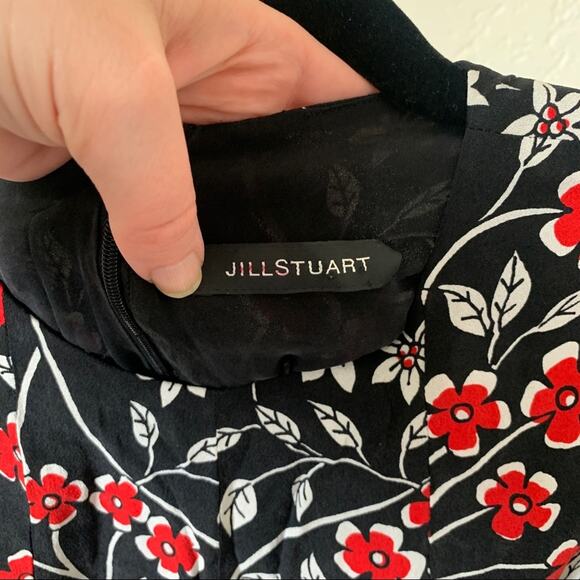 TU2025. Jill Stuart Floral Printed Long Sleeve Mini Dress - Picture 4 of 6